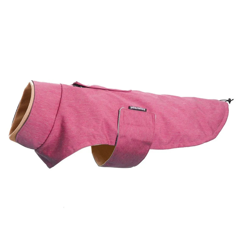 Grey polyester dog vest for a medium large breed on a white background.
