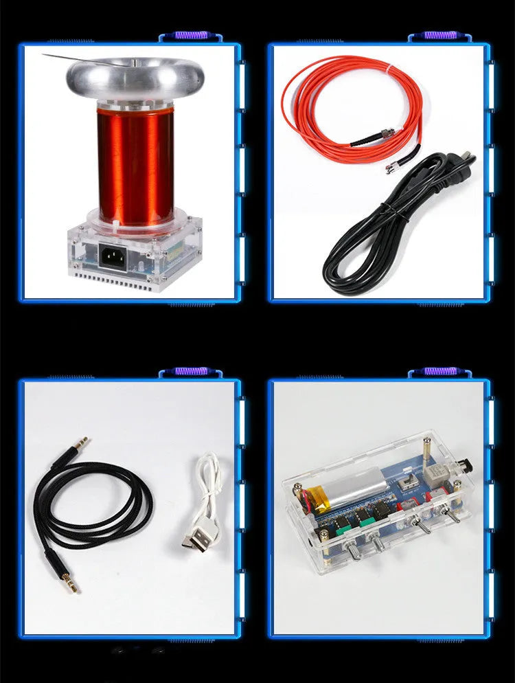 Tesla coil driver board and controller unit for generating musical lightning arcs