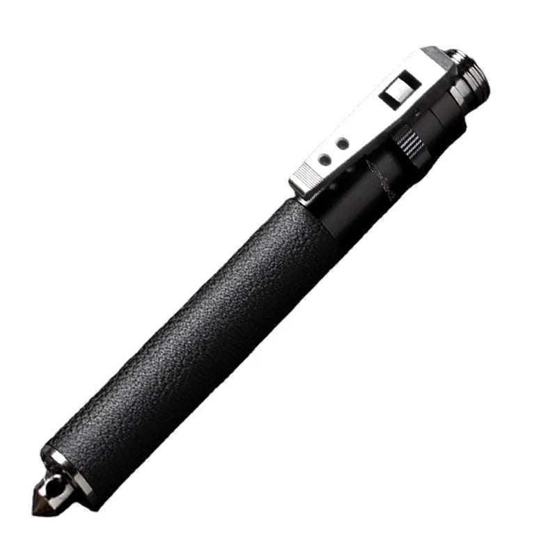 Titanium black automatic spring expandable baton in three sizes: 16 inch, 21 inch, and 26 inch.