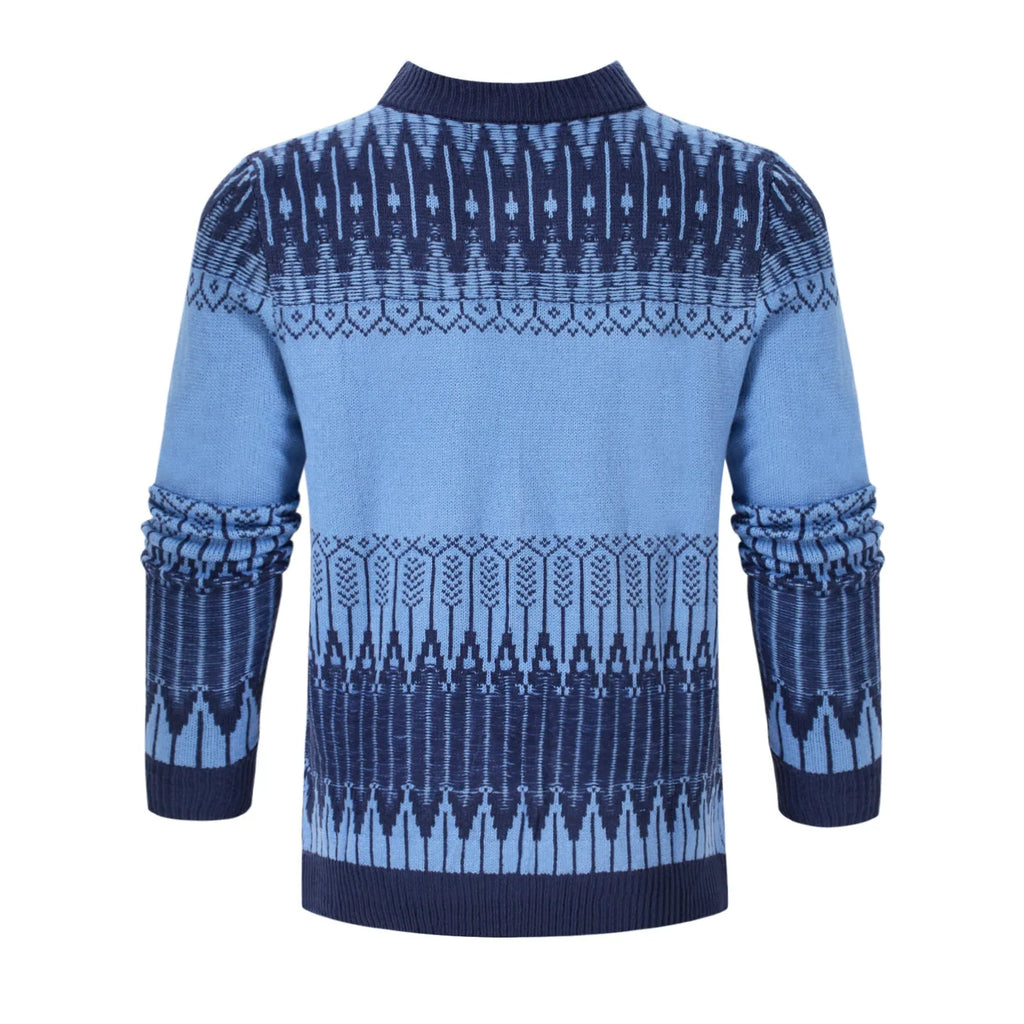 Men's knitted pullover sweater in long sleeve design for autumn and winter wear