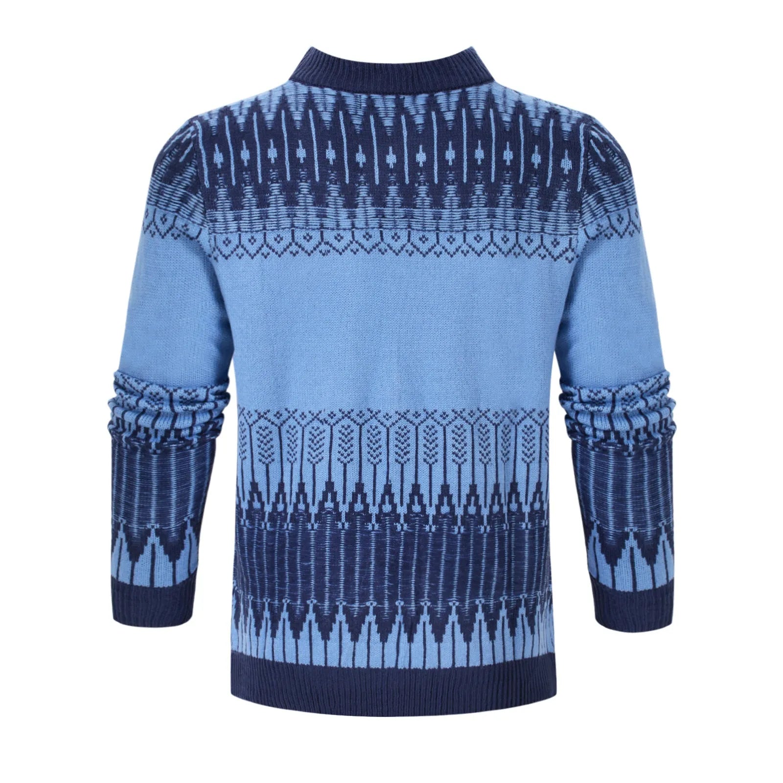 Men's knitted pullover sweater in long sleeve design for autumn and winter wear