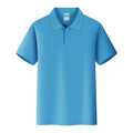 Straight-cut cotton pullover work shirt in multiple colour options with short sleeves