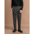 Men's straight-leg trousers in four colours with business-casual styling