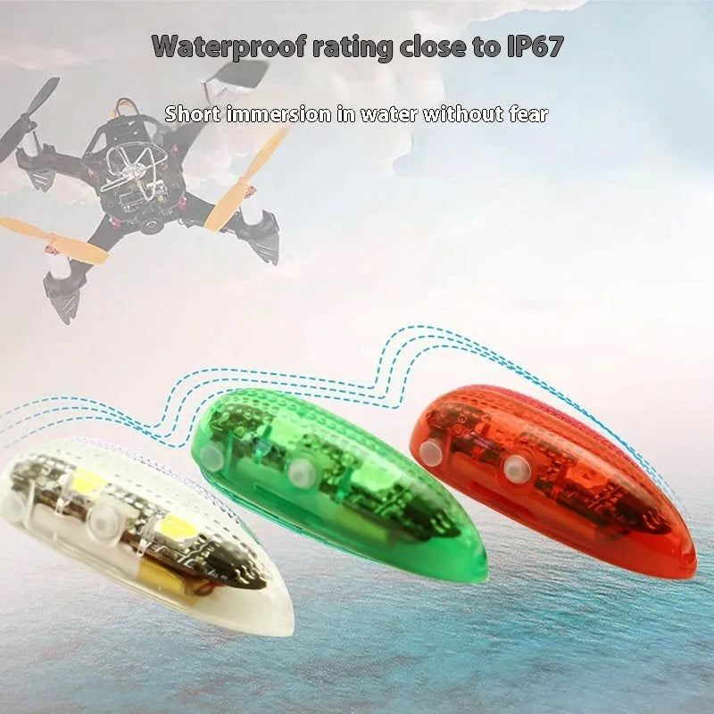 V3 wireless charging waterproof navigation light set for RC car boat plane models