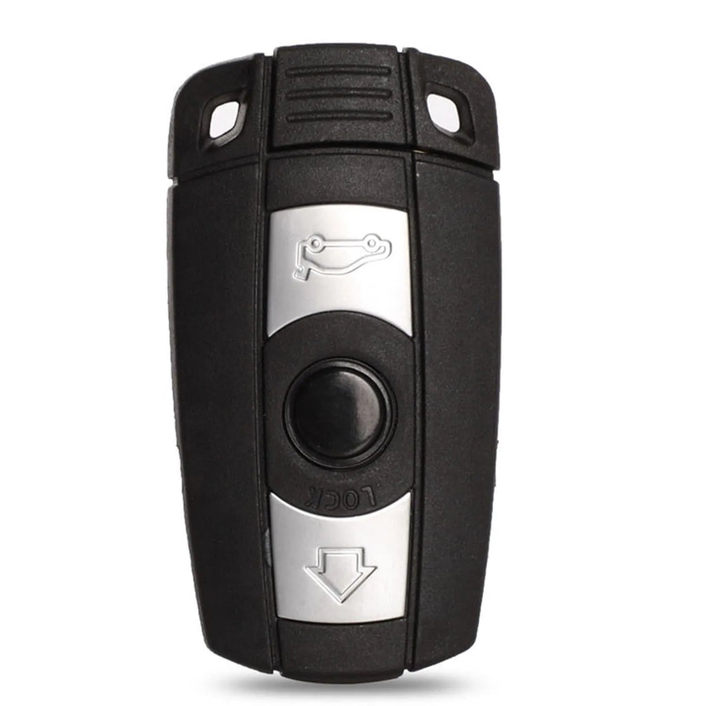 BMW CAS3 semi-intelligent remote car key blank set showing three keys