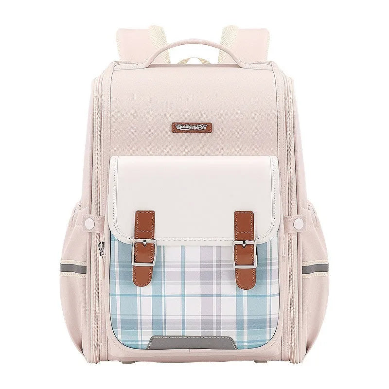 Oxford cloth student schoolbag backpack in multiple colour options for grades 5-6