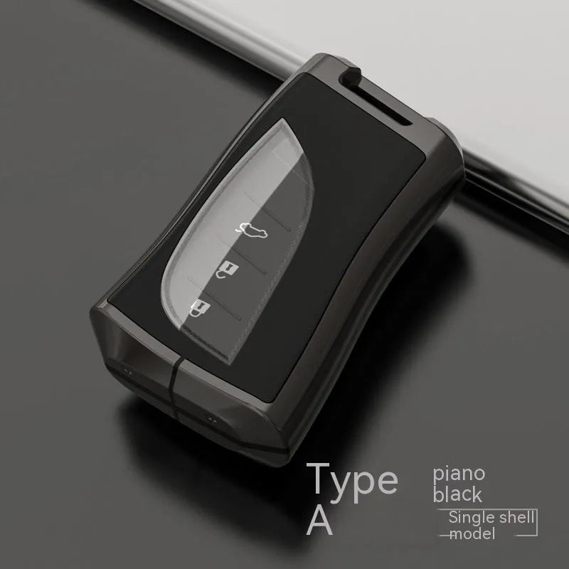 Lexus car key case with zinc alloy and TPU construction in multiple colour options