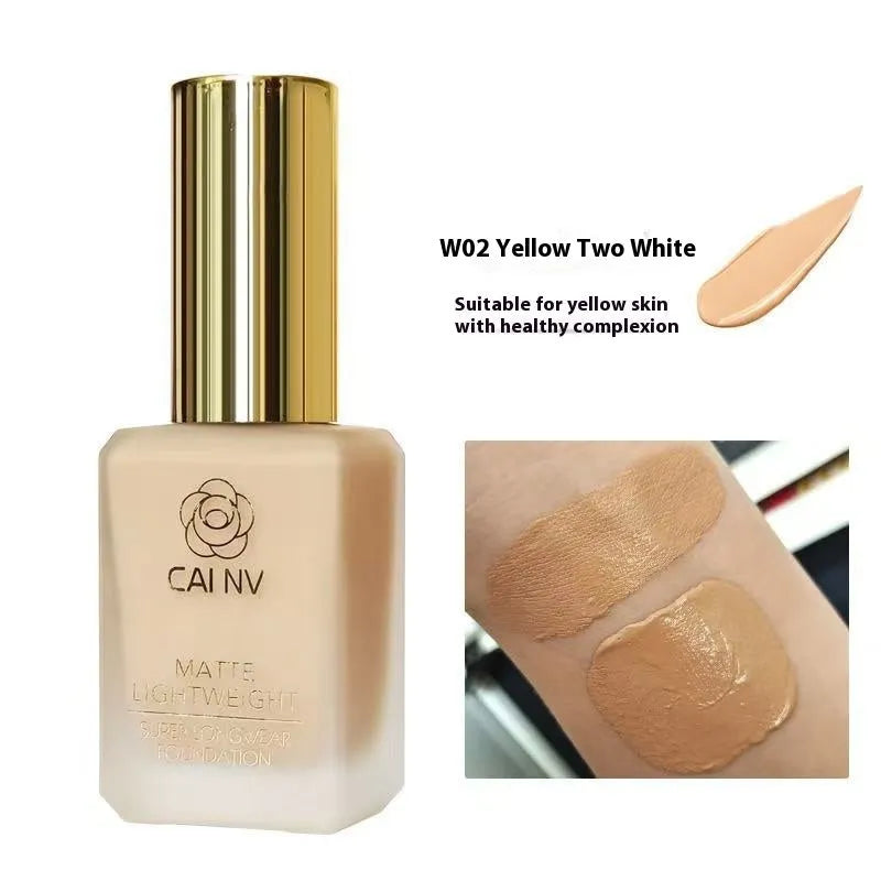 W03 Wheat Colour liquid foundation cream for mixed skin types with discolouration resistance