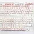Full set of PBT keycaps for mechanical keyboards with double-shot legends and universal compatibility