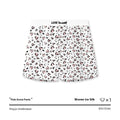 Men's leopard print loose woven boxer briefs in ice silk fabric on a white background.