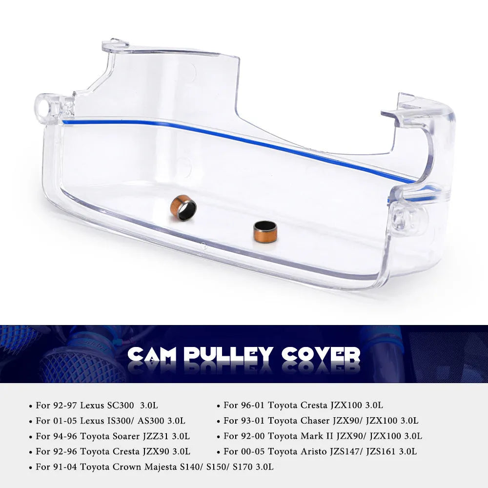 Clear plastic car gear selector cover for Lexus and Toyota vehicle models.