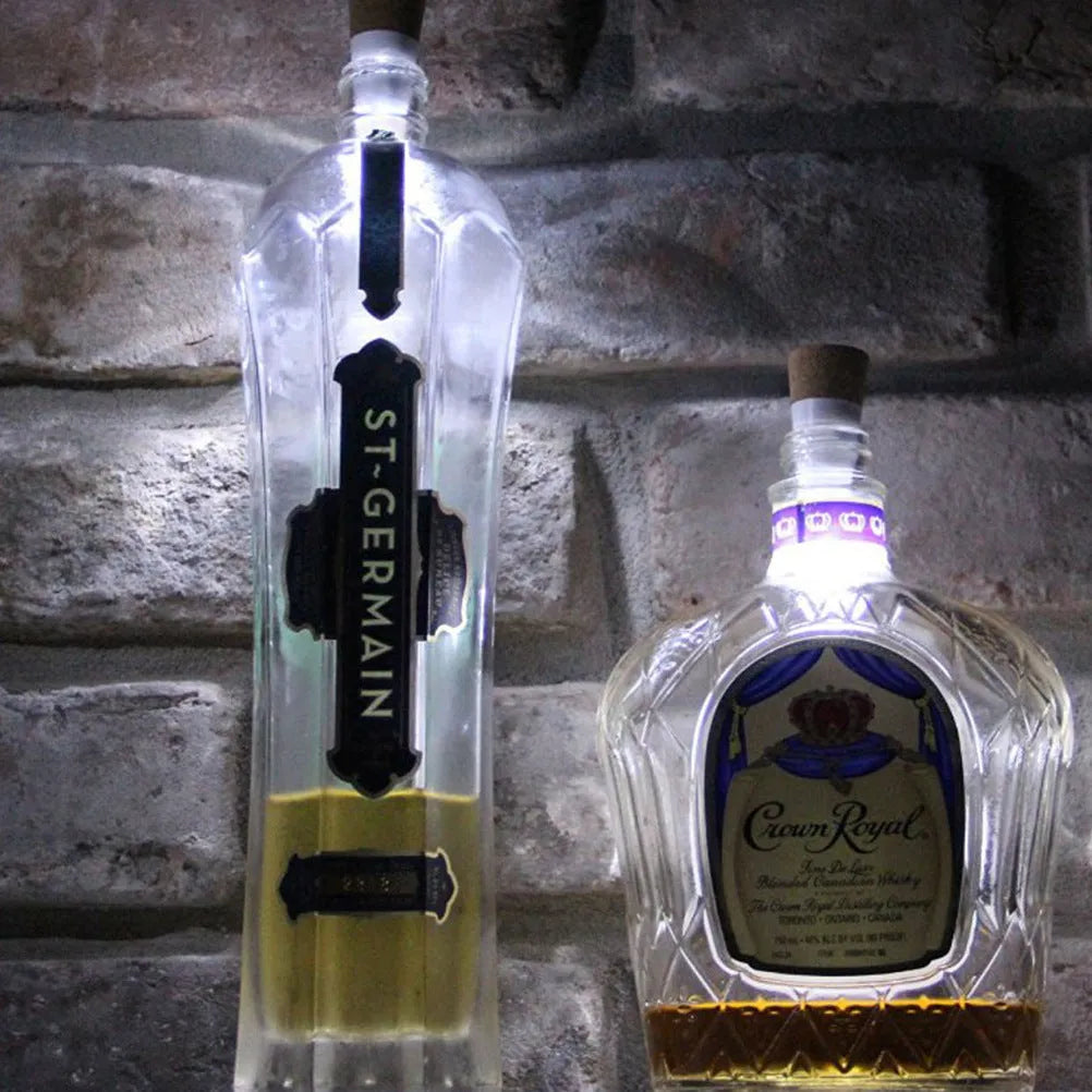 White LED rechargeable luminous bottle cap cork light with plastic shell
