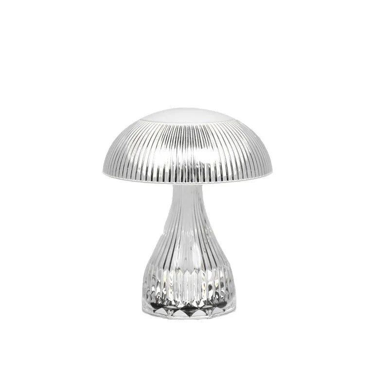 White USB rechargeable touch control night lamp with colour changing LED light