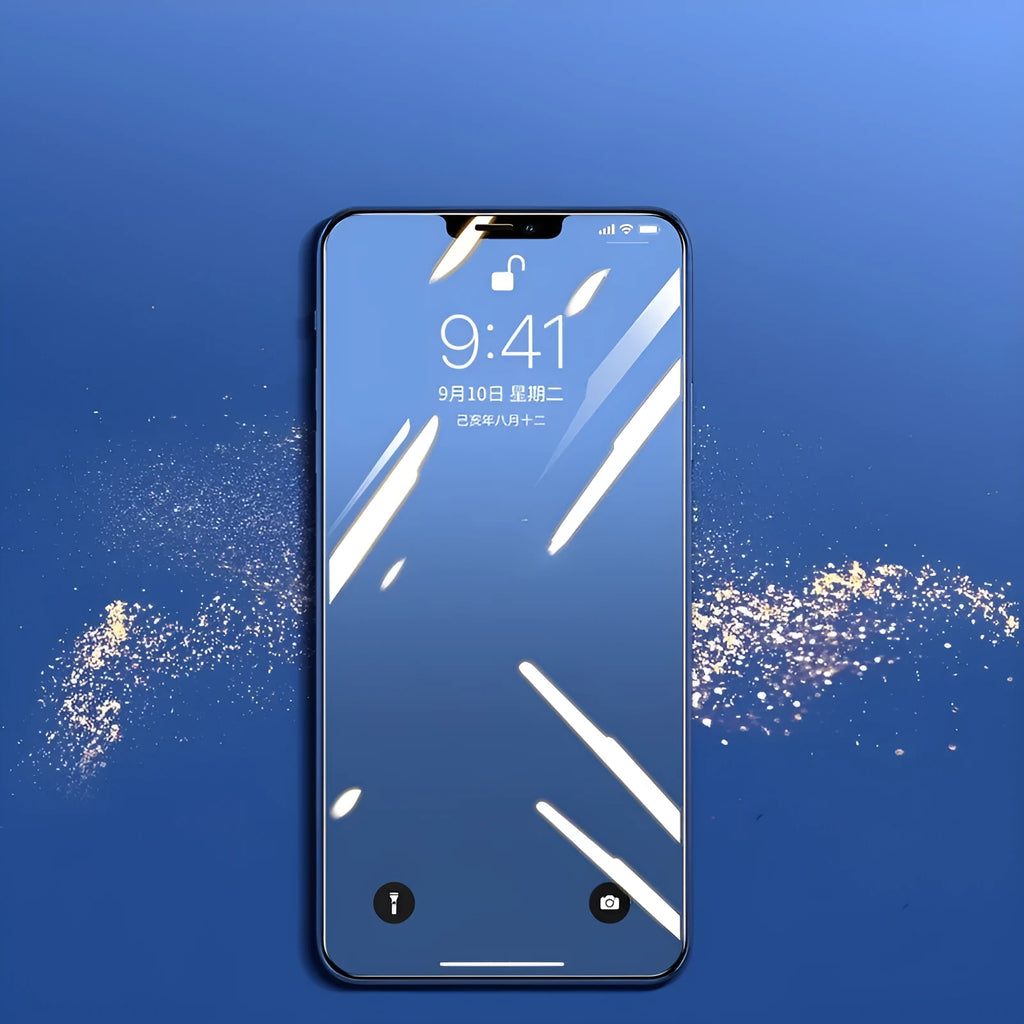 Tempered glass iPhone screen protector for multiple models with scratch-resistant anti-fingerprint film