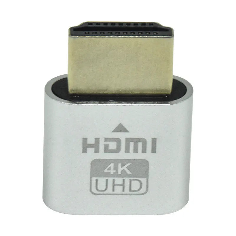 HDMI graphics card dummy load plug virtual display device in gold finish