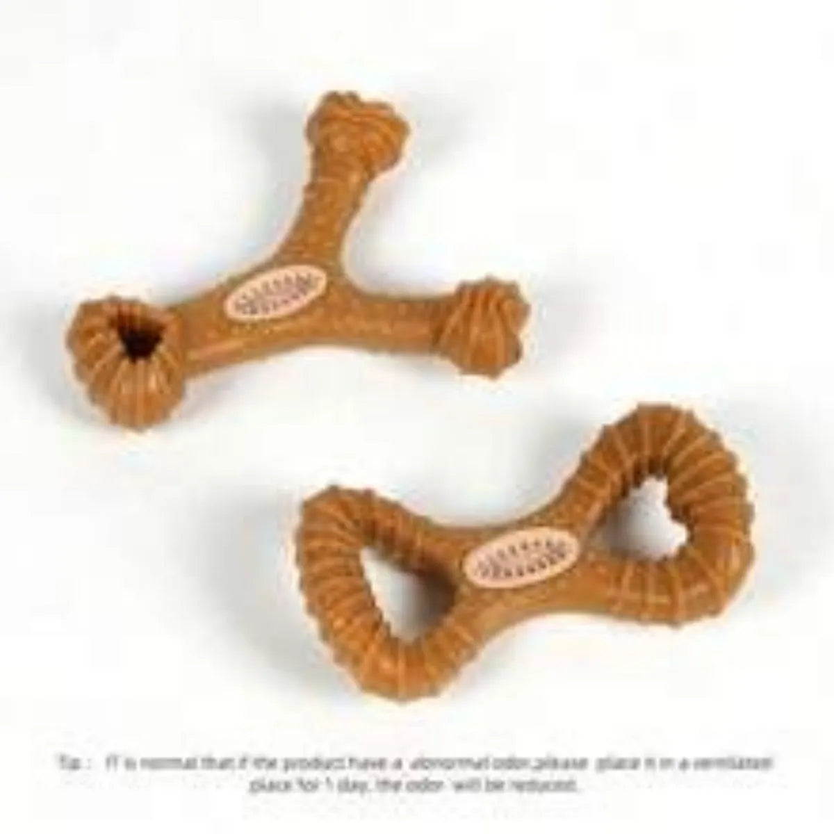 Dog chew toy for teeth cleaning in 8-shape and Y-shape options