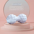 TPR foot massage ball set showing 6cm yoga balls and peanut massage balls in blue colour option