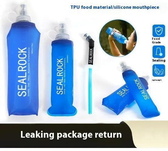 Portable drinking straw with suction tube for outdoor mountain climbing and biking activities