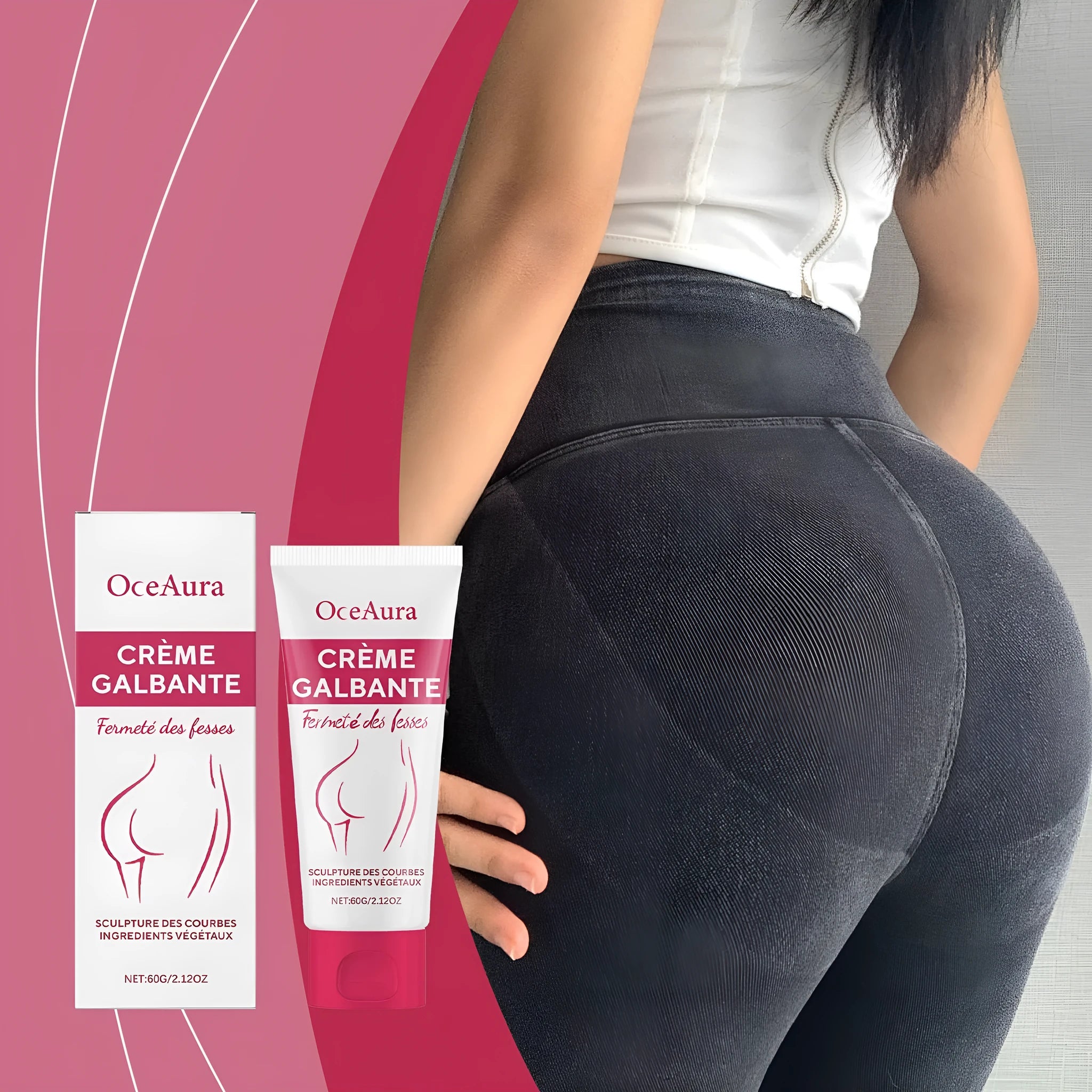 60g tube of hip tightening cream with centella and coffee extracts