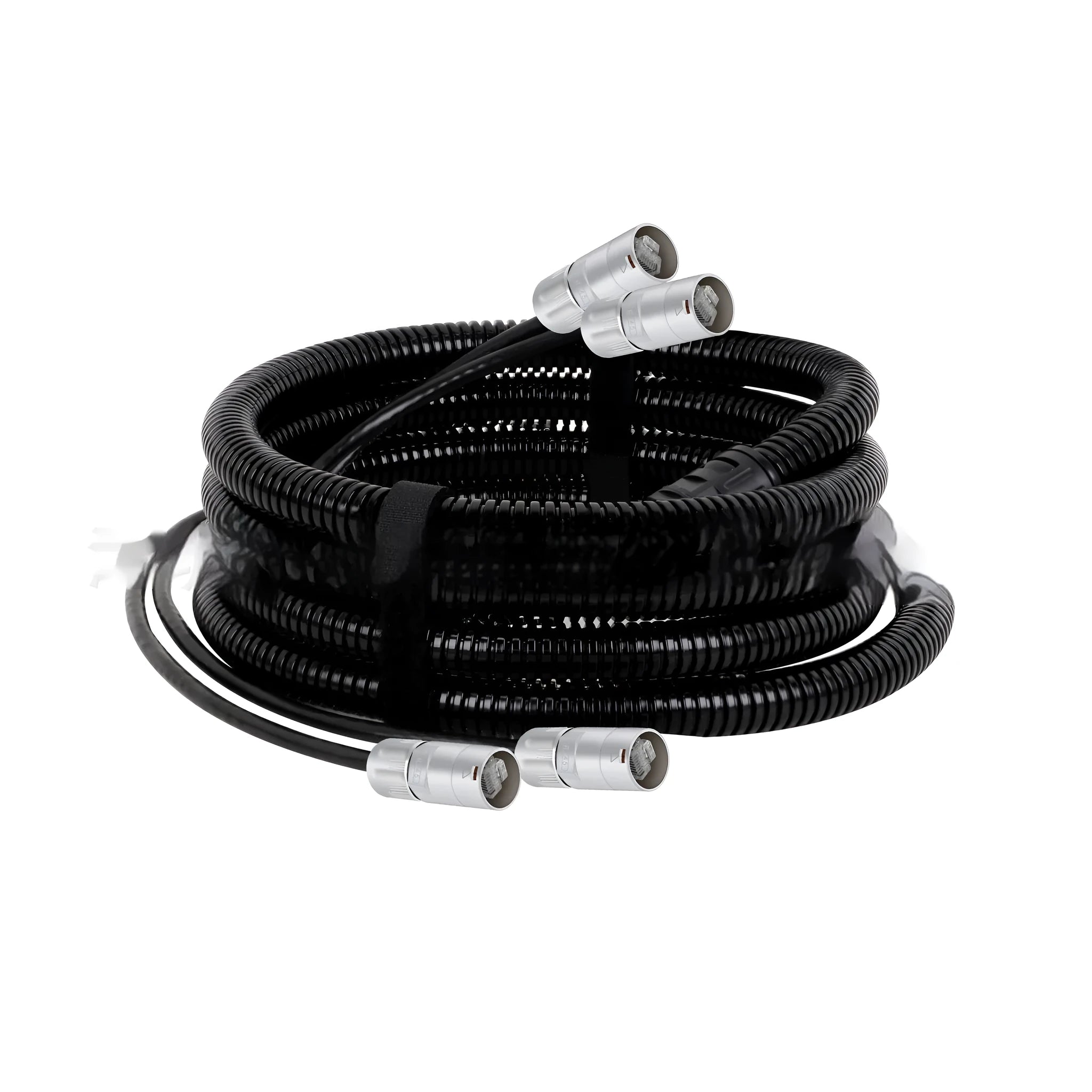 Cat5 Cat6 Ethernet extension cable with male and female RJ45 connectors on a white background